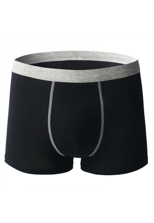 Чоловічі труси AO Underwear на білій резинці Чорний